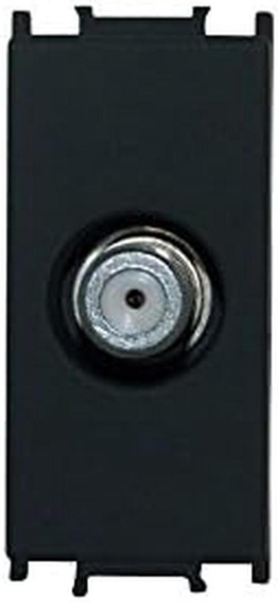 TV Satelliet Inbouwdeel - Antenne Doos - Signaal Ontvangen - 1 dB Demping - 1 module - Zwart Mat