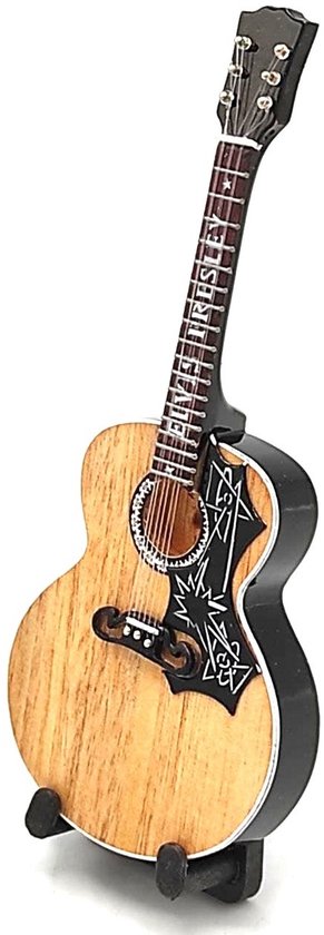Baby miniatuur replica Epiphone EJ-200E gitaar 15 cm - Elvis Presley