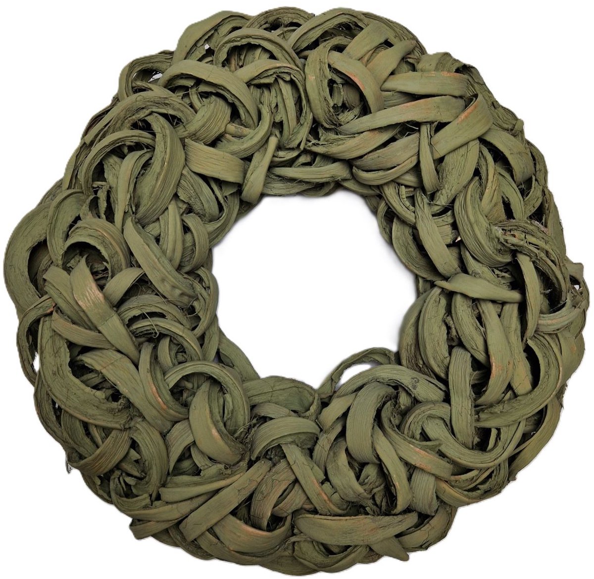 MigoStyling - Krans - Coco slice - Old Green - Dia 40 cm - Stoer - Kokos - Deurkrans