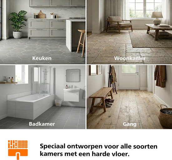 Philips OneUp Elektrische Dweil 3000 series XV3101/01 - Dweilsysteem - Vloerreiniger - Vuil water opzuigen - 1 stand - 50min dweilen - Geen emmer nodig