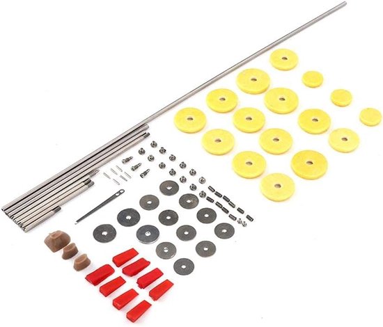 Fluit Reparatie Kit - Onderhoudsset Muziekinstrument - DIY Instrument Reparatie - Compleet met Rollers - 50 Gram - Rood van Merkloos — afbeelding 4