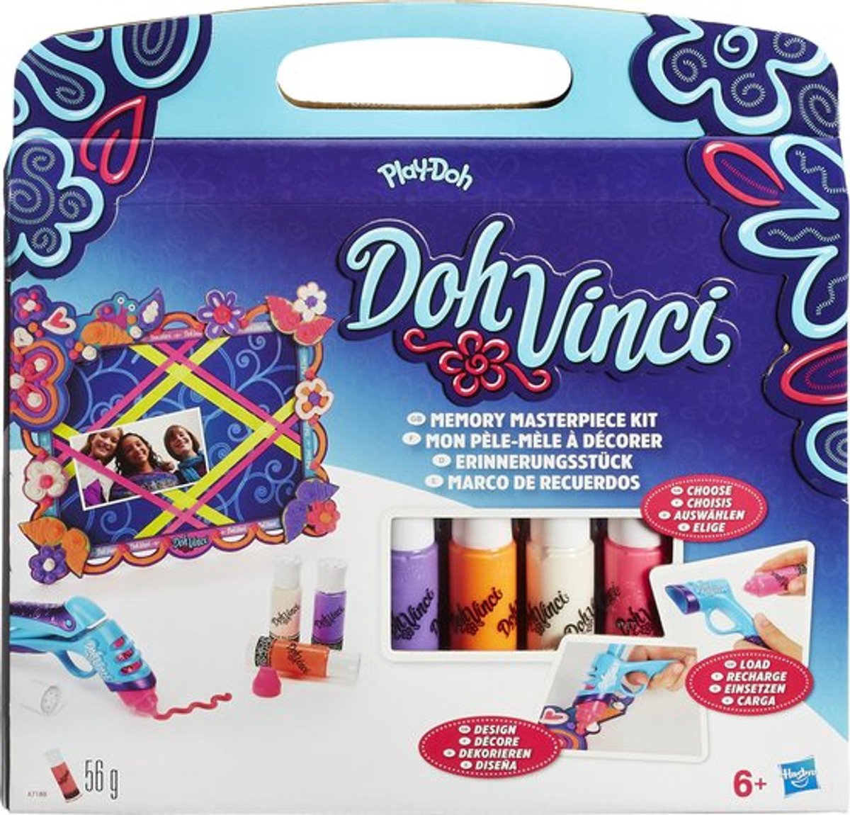 DohVinci creatief knutselpakket - 3D ontwerpset met memo-board en Deco Pop Tubes - 5 stuks - veilig voor kinderen vanaf 6 jaar