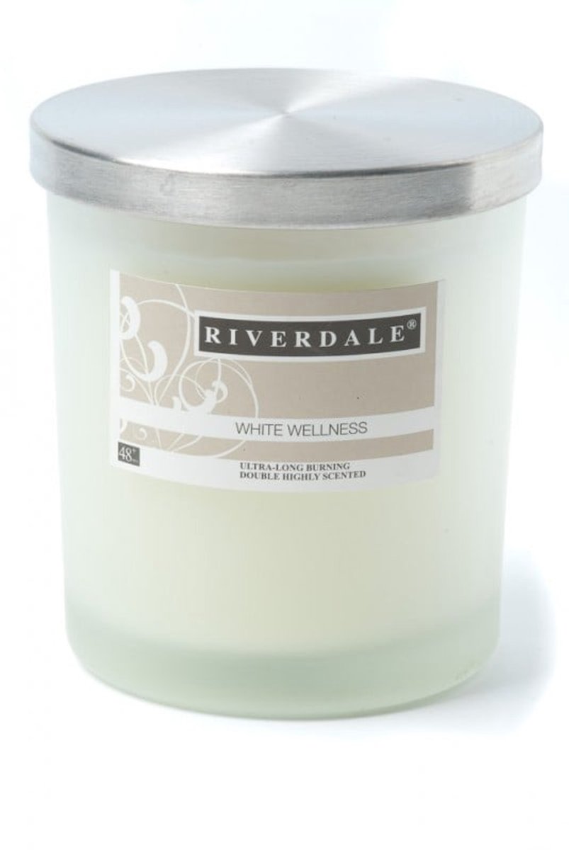 Riverdale - Geurkaars - White Wellness - 48+ Branduren - Ø 9cm
