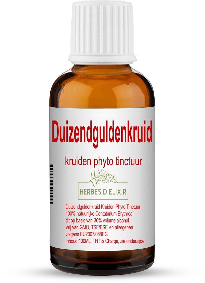 Herbes D'elixir Duizendguldenkruid Tinctuur - Voedingssupplement - 100 ml
