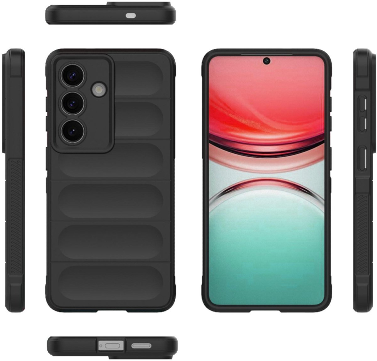 TPU Bescherm-Hoes Skin Cover geschikt voor Samsung Galaxy S26 - Zwart
