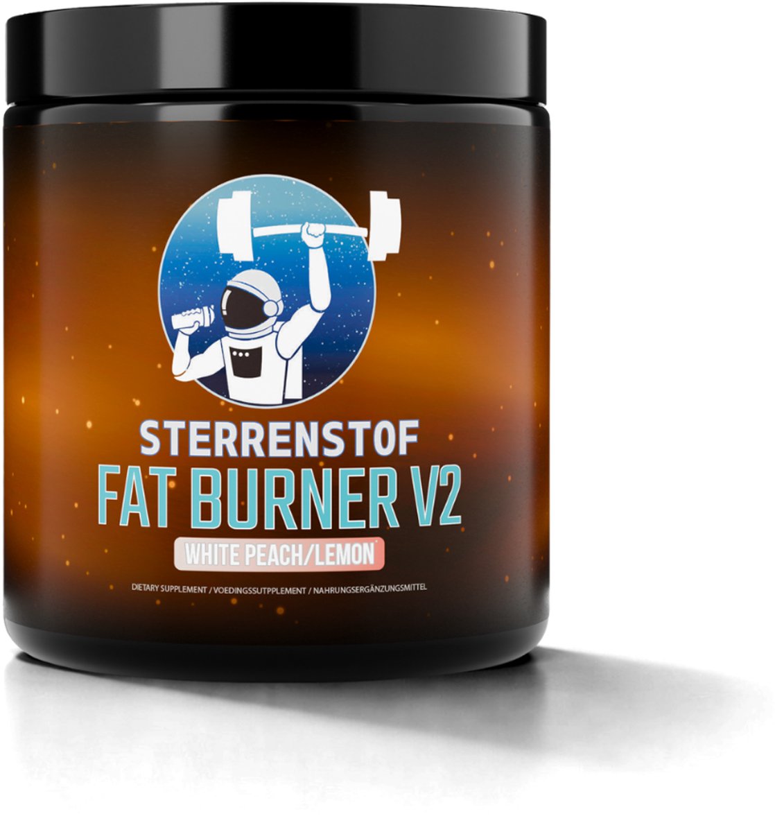 Sterrenstof FatBurner V2 - White Peach/Lemon - 37 doseringen - Afvallen - Poedervorm - Vermindert het Hongergevoel