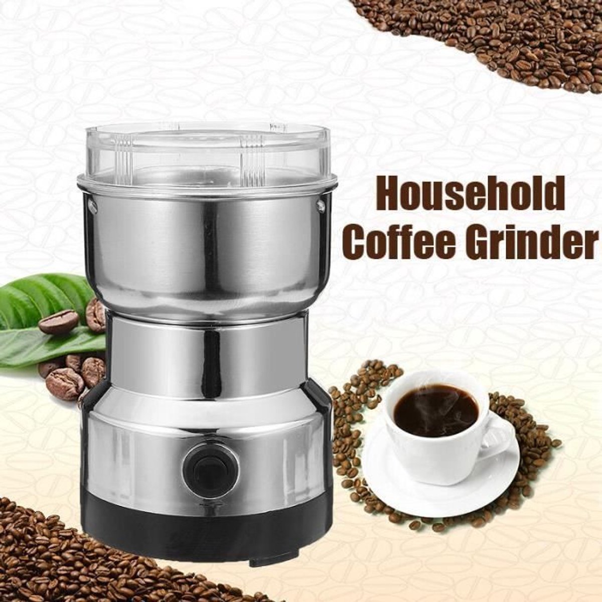 Koffiemolen - Elektrisch - Roestvrij staal - 200 watt - 220 volt