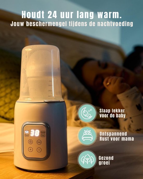 RWB® Flessenwarmer Onderweg - Flessenwarmer - Fleswarmer - Grijs - 22cm x 14cm x 14cm van Merkloos — afbeelding 2