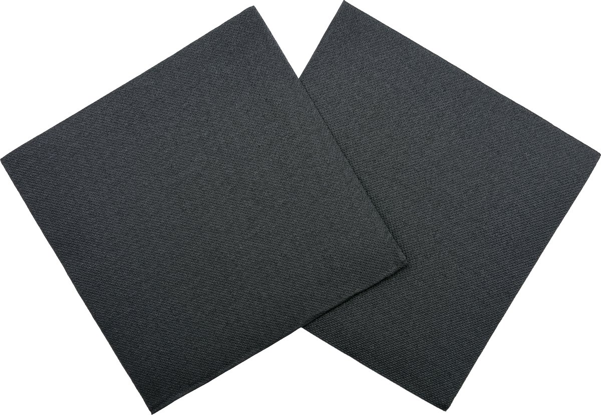 Servetten ZWART 33 CM * 50 stuks * 1/4 vouw * FSC * Point2Point