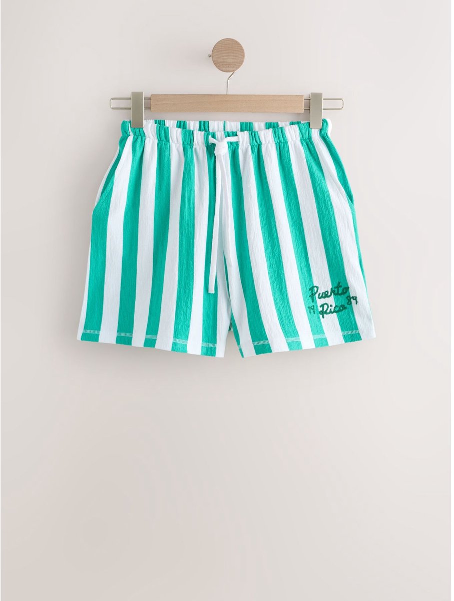 Next - Dames - Jersey short met print - Wit