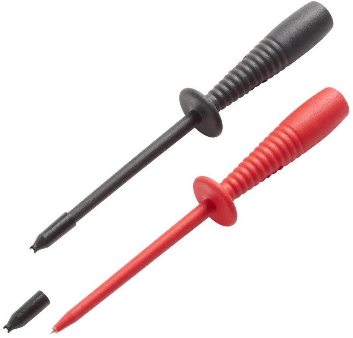 Elektronische testsondes - Meetpennen set - Componenten meten - Isolerende kap - CAT III 1000 V - Rood/Zwart
