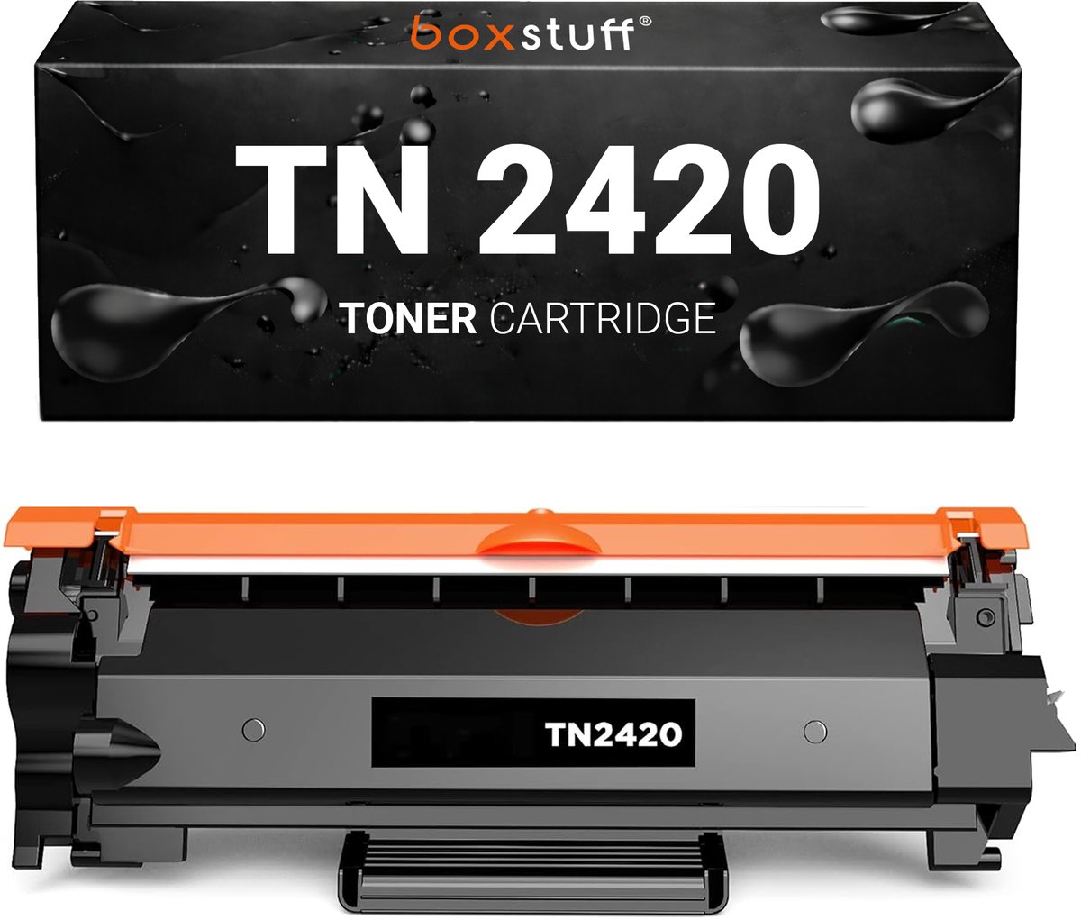 Image of Boxstuff Inkt geschikt voor TN2420 - Compatibel met Brother TN2420 - Inkt Cartridge voor Brother MFC-L2750DW / L2730DW / L2710DW / L2710DN / HL-L2375DW / L2370DN / L2350DW / L2310D / DCP-L2350DW / DCP-L2510D - Pack Zwart