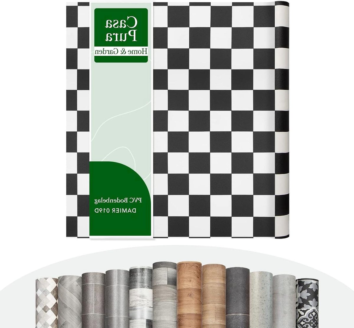 CV vloerbedekking Damier - PVC vloer Vinyl vloer - Woonkamer inrichten - Gestructureerd te