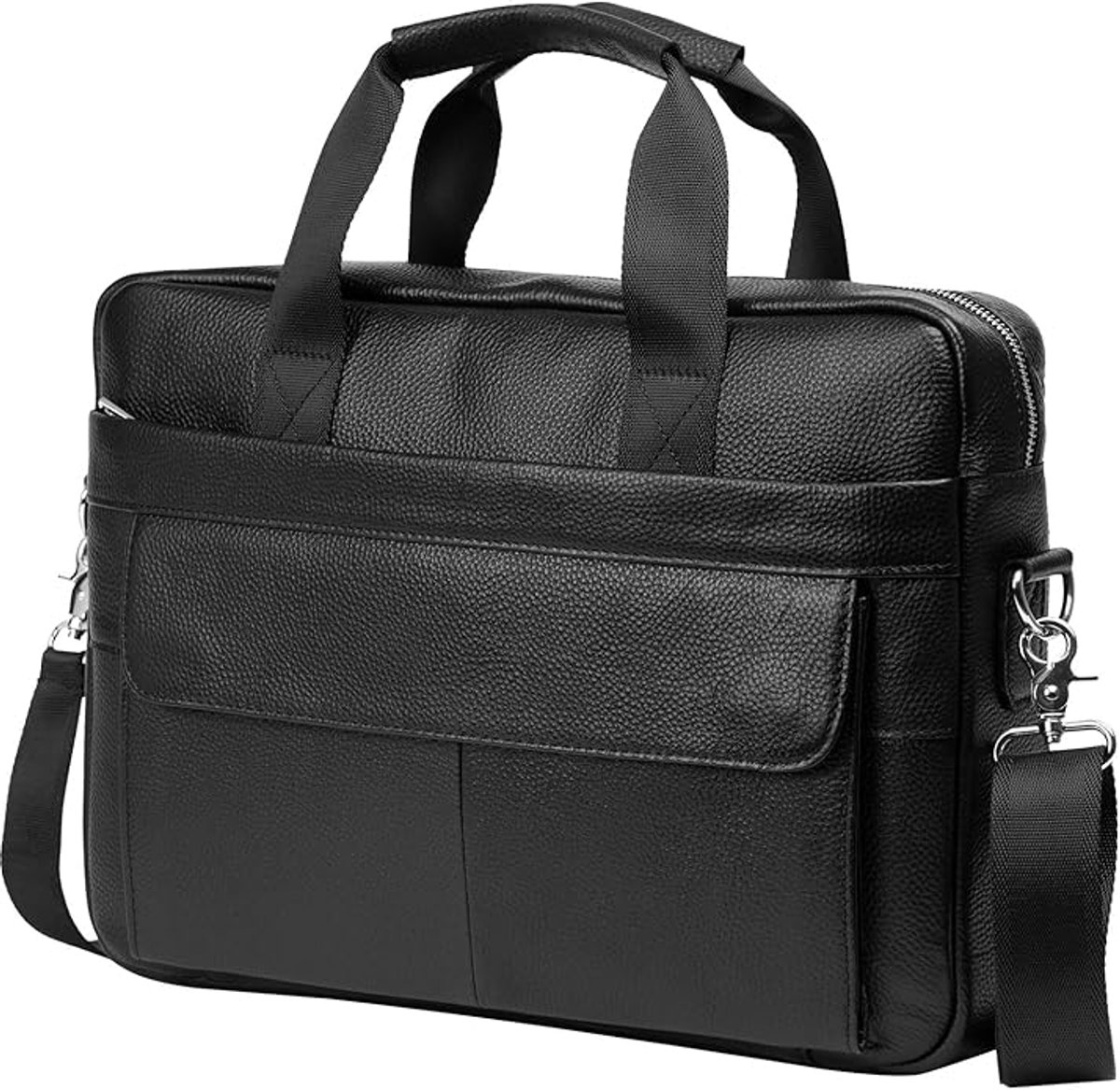 Leren Laptoptas - Laptoptas - Leren Tas - Luxe Leren Laptoptas - Werktas - Schoudertas - Business Tas - Leren Business Tas - 14 inch - Zwart - van Imperatoris