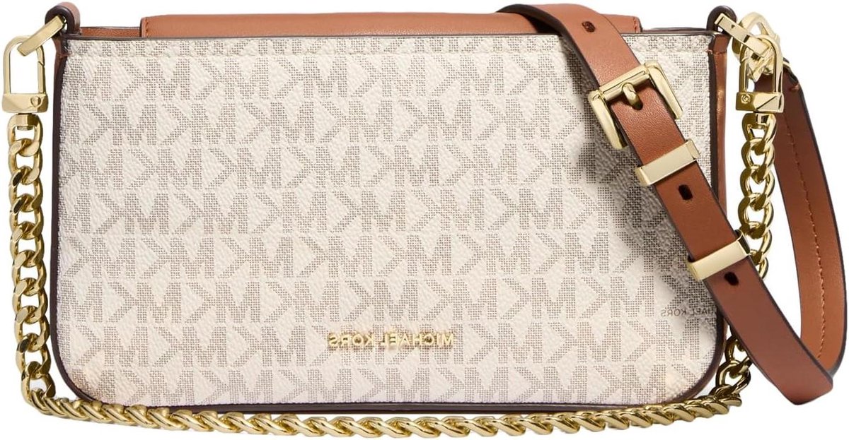 Convertible Crossbody Tas - Schoudertas Handtas - Dagelijks Gebruik - Veelzijdig Draagsysteem - 15 x 22 x 15 cm - Vanille/Maïs