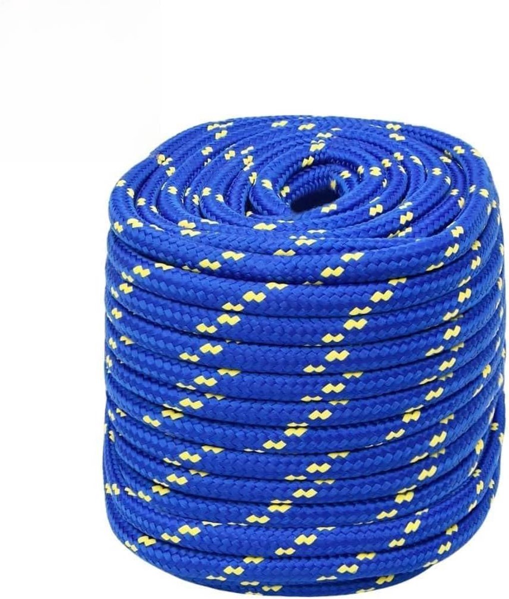 Boottouw - Ankerlijn Touwwerk - Watersport Gebruik - Gevlochten Lijn - 25 meter - Blauw