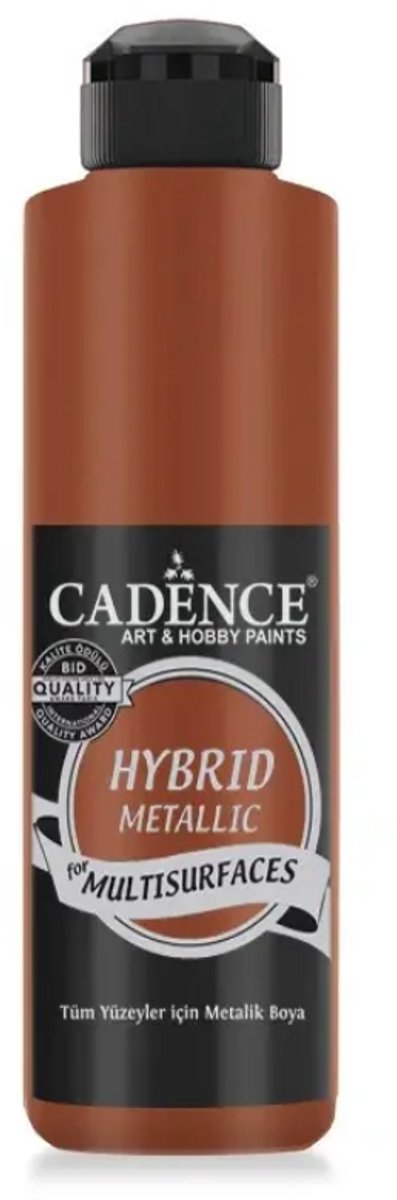 Cadence Hybrid Acrylverf Metallic Antiek Donker Koper 500 ml