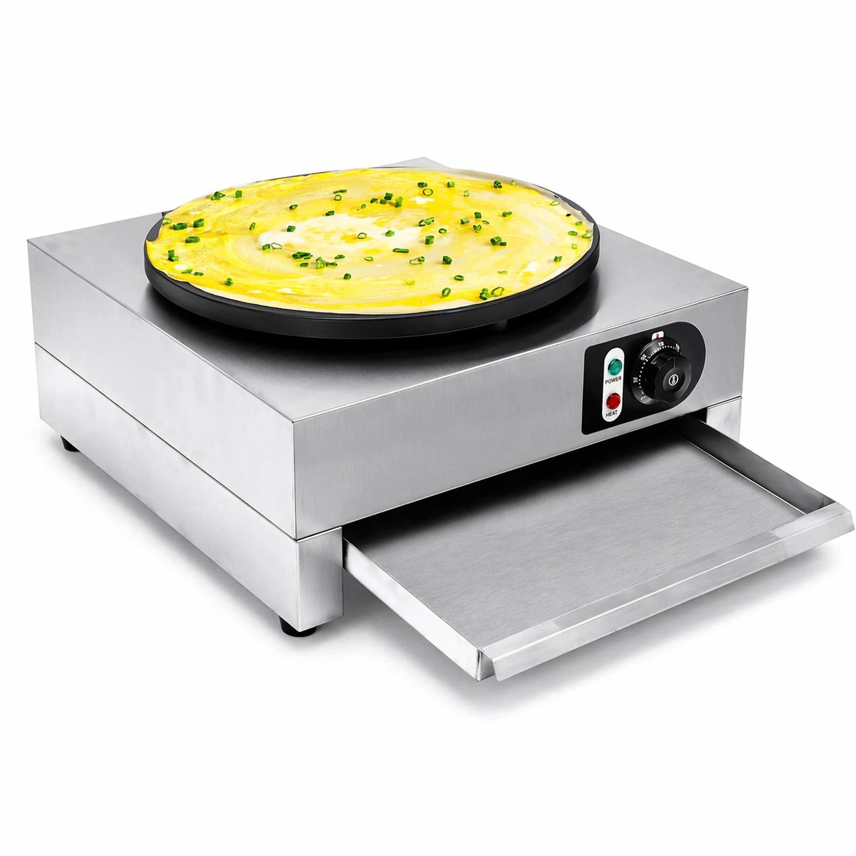 Lifero Elektrische Pannenkoekenmaker - Crêpe Maker - Pannenkoekenplaat - Tafelmodel - Incl. Spatel - Pancake Maker - Pannenkoek