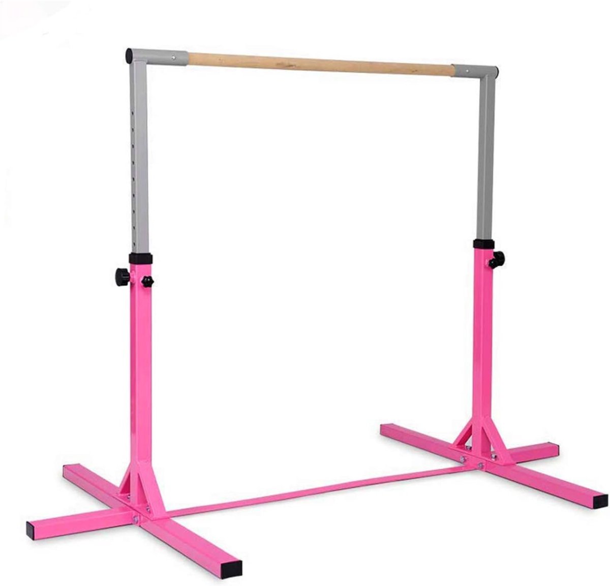 SVN® Duikelrek - Rekstok - Turnrek - in hoogte verstelbaar - Roze - 200cm x 136cm x 150cm