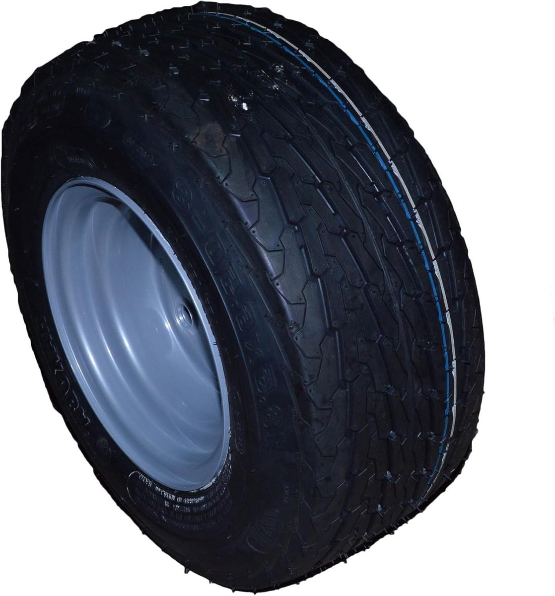 Trailer Band Wiel - Aanhangerwiel Band - Transport Ondersteuning - 100mm PCD 6 Stud - 16.5/6.50-8 - Zwart