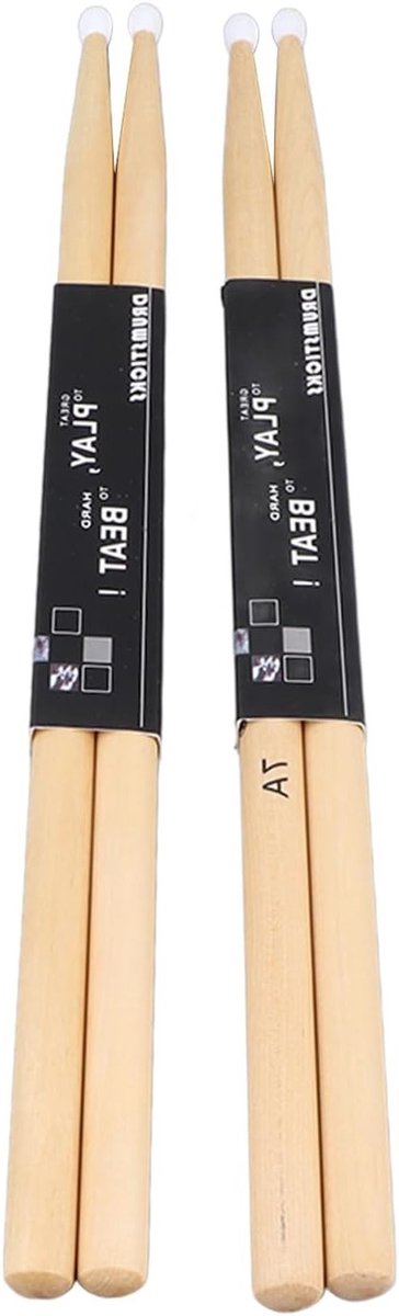 Houten Drumstokken met Nylon Punt voor Drummers, Perfect voor Diverse Muziekstijlen en Gelegenheden, Hoogwaardige Prestaties en Duurzaamheid