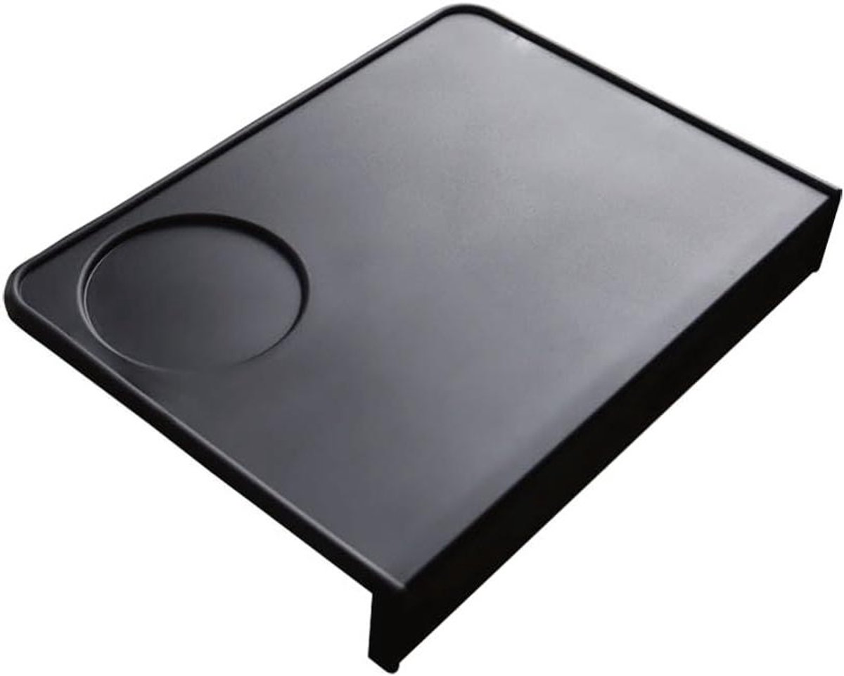 Koffie Tamper Mat - Espresso Mat - Koffie Bereiden - Rand Bescherming - 20x15cm - Zwart