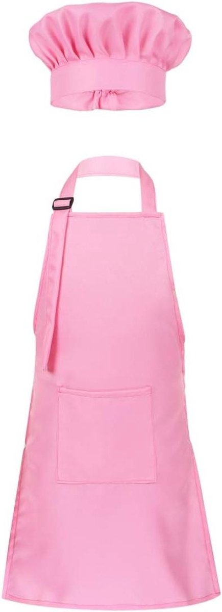 Kinderschort Kookmuts - Kookset Kinderen - Samen Koken - Verstelbaar - 2-12 Jaar - Blauw