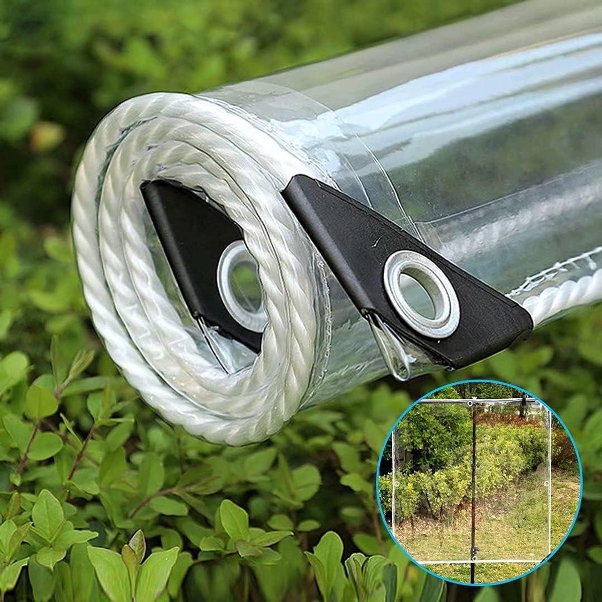 Helder Dekzeil - Transparant PVC - Tuin Beschermen - Hoge Transparantie - 3m x 2.3m - Transparant