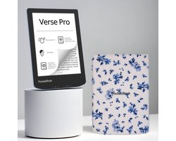 PocketBook Verse Pro Azure e-reader – Inclusief Bloemen Hoesje (shell cover) – Voordeelbundel