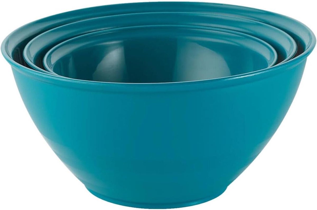 Mengkom Keuken - Saladekom Beslagkom - Culinaire Bereidingen - Vaatwasserbestendig Magnetronbestendig - 2.2 Liter - Turquoise