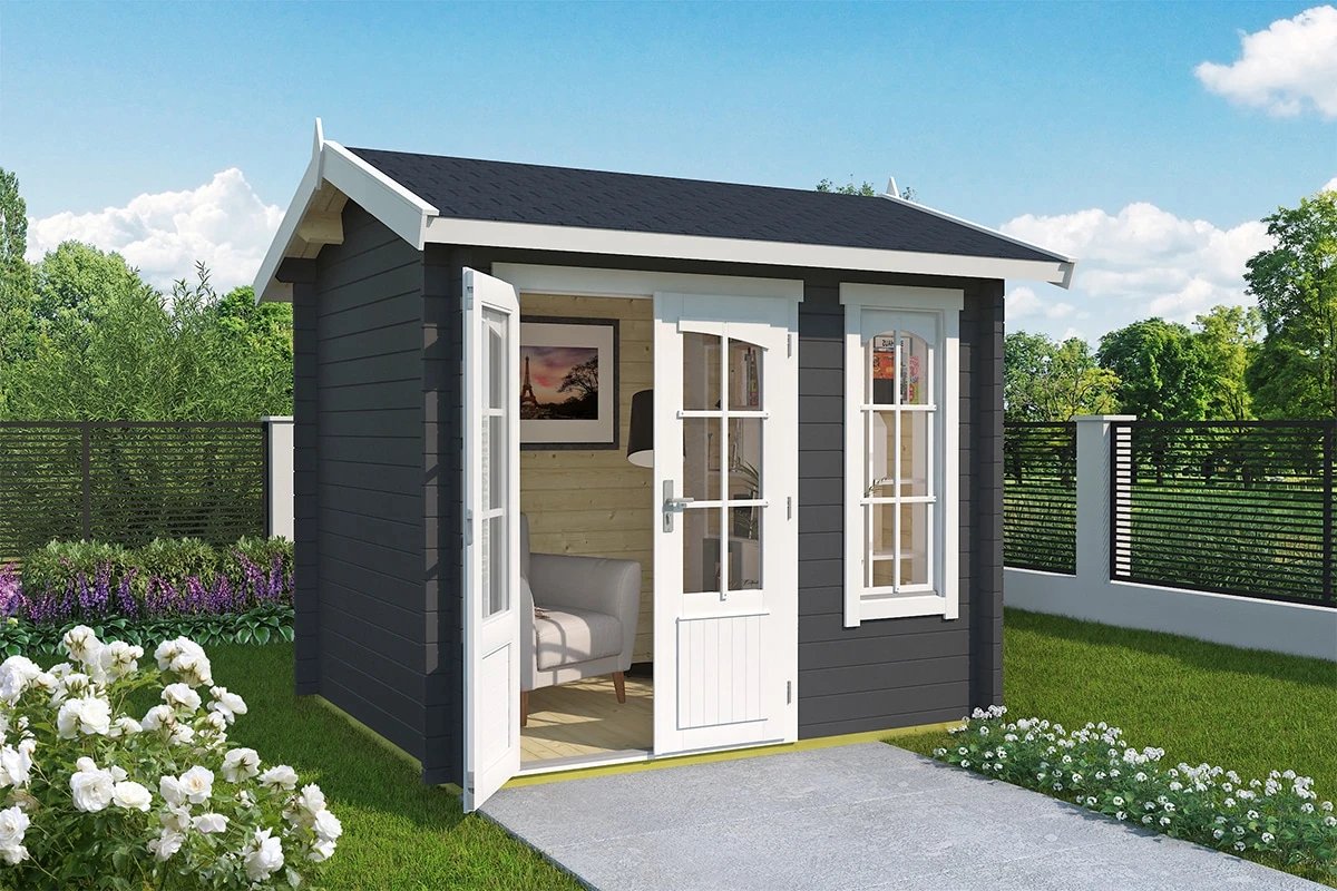 Tuinhuis Alex Mini Carbon-Grey 250 x 200 cm