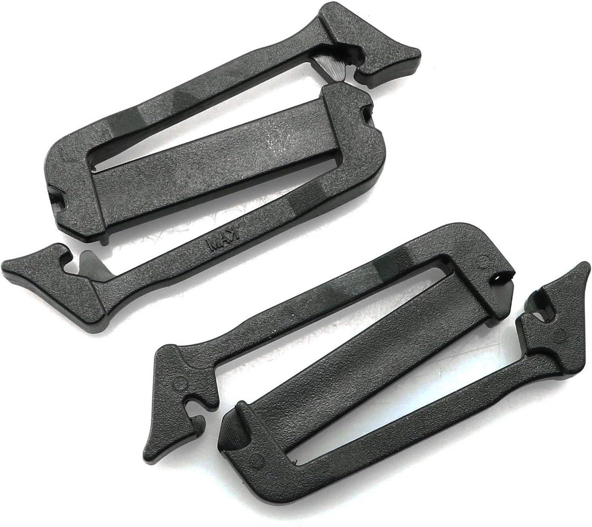 Webbing Clips - Riem Gespen - Rugzak Reparatie - Verstelbare Sluitingen - 25mm 8 Stuks - Zwart