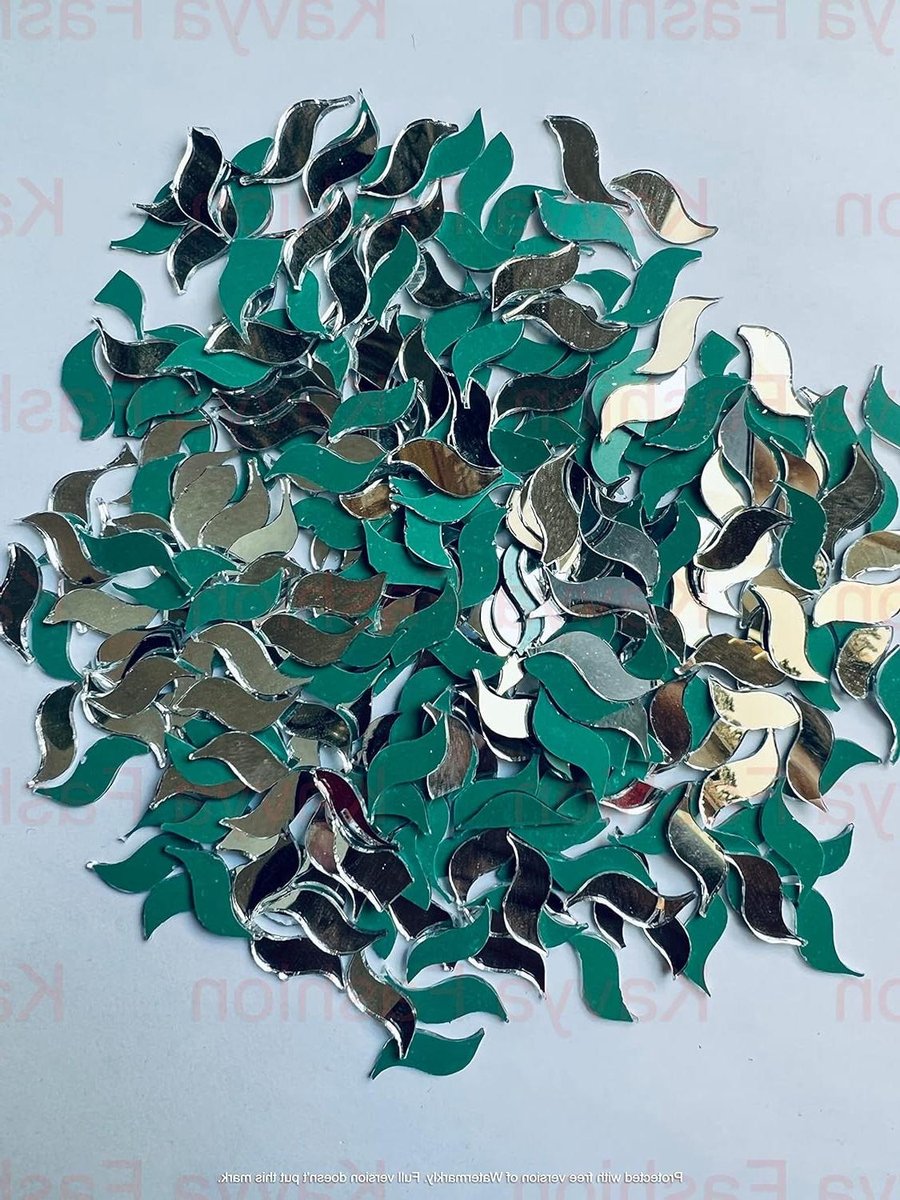 Spiegel set - Sieraden maken - Knutselprojecten decoreren - S-vormige stukken - 200 stuks - Wit