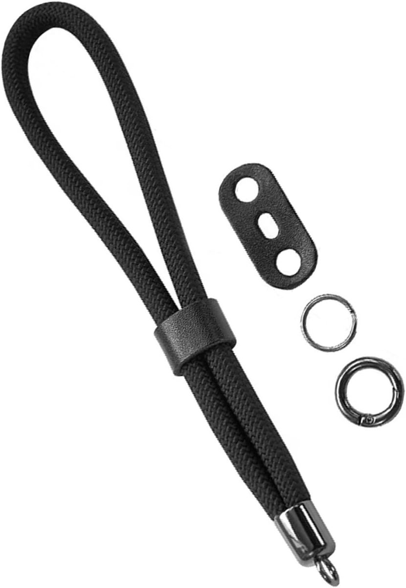 Comfortabele Camera Polsband voor Sony Alpha A7 IV, A6400, A6000 en Canon EOS, Geschikt voor Fujifilm X100V DSLR, Zwart, Duurzaam en Verstelbaar