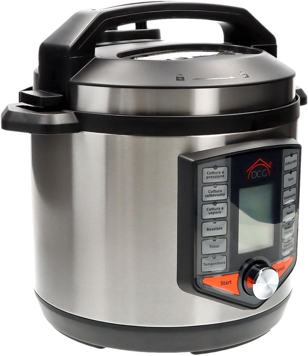 Elektrische Snelkookpan - Multicooker Rijstkoker - Snel Koken - 12 Programma's - 6 Liter - Zilver – foto 4