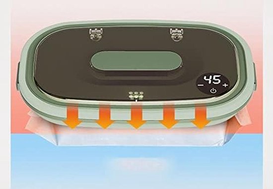 Babydoekjes Verwarmer - Doekjes Warmer Machine - Baby Comfort - Constante Temperatuur - 120 Doekjes Capaciteit - Blauw — afbeelding 2