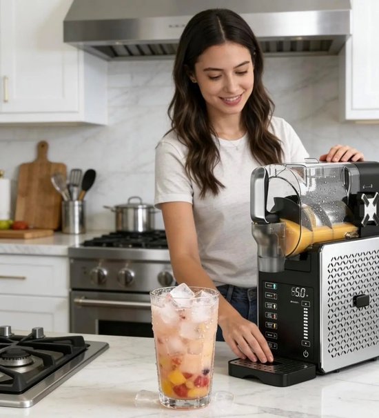 Seth Select Slush Puppy Machine 1,9L - 200W - Met Zelfreiniging & 5 Programma’s - Slush & Milkshake Maker van Merkloos — afbeelding 2