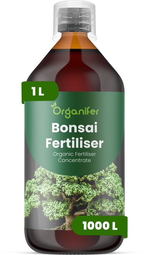 Vloeibare Meststof Voor Bonsai 1 L Voor 1000 L - Npk 2-1-8 - Gecontroleerde Groei - Fijne Vertakking - Compacte Internodiën - Wortelontwikkelin - Stressbestendig - Zachte Nutriëntenopname - Binnen- En Buitenbonsai - Organifer