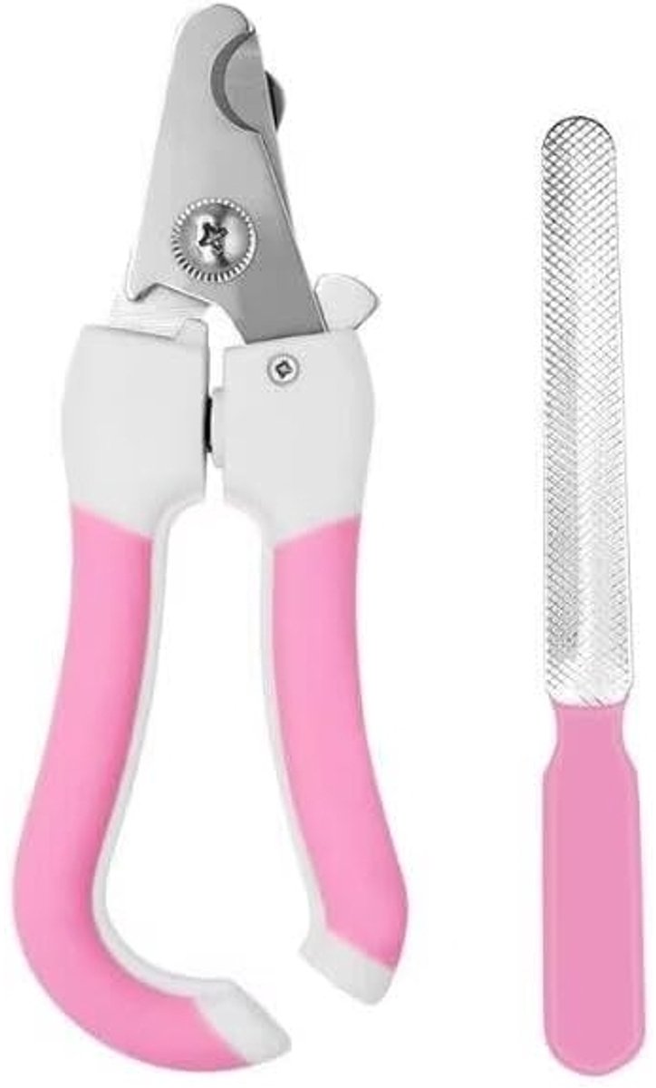 Killogood Een set nagelknippers voor honden en katten - voor het knippen van nagels en teennagels - handige hulpmiddelen voor de verzorging van uw huisdier - huisdierbenodigdheden (roze)
