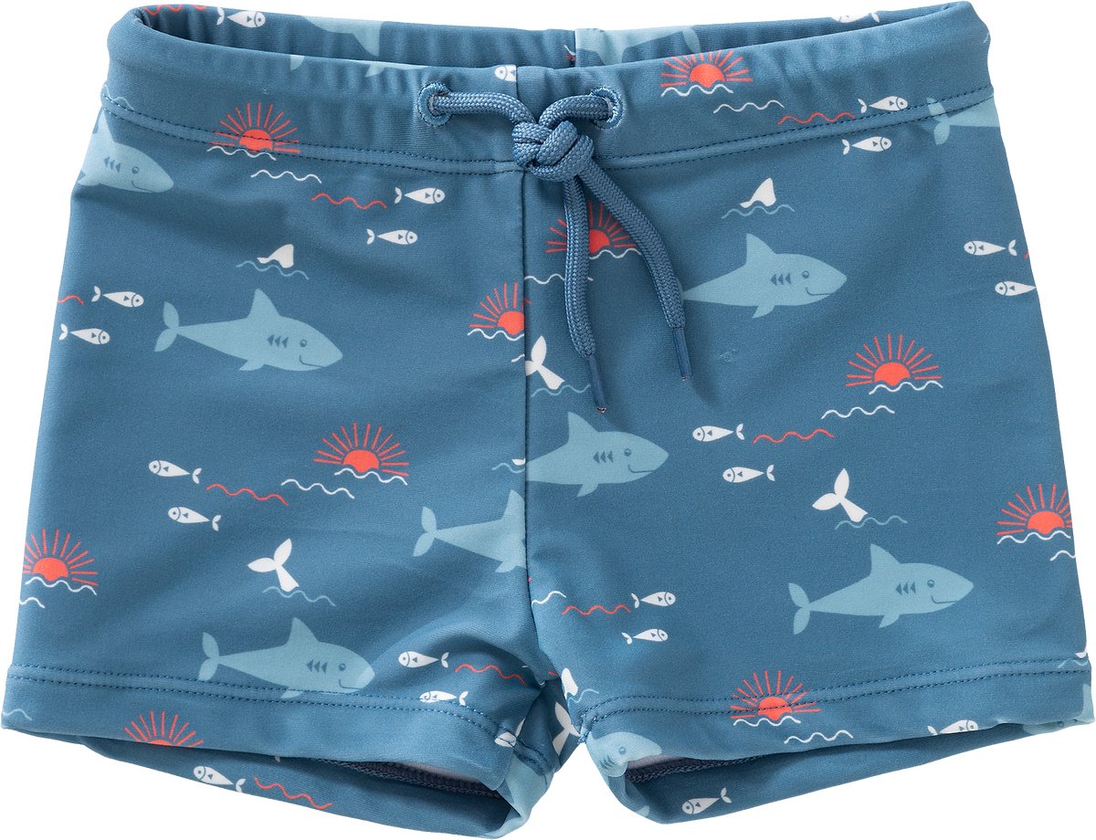 Fresk UV Zwembroek voor Jongens 62 - Sneldrogende Zwemkleding - UV-bescherming UPF 50 - Zwemshort Kinderen - Blauw - Shark