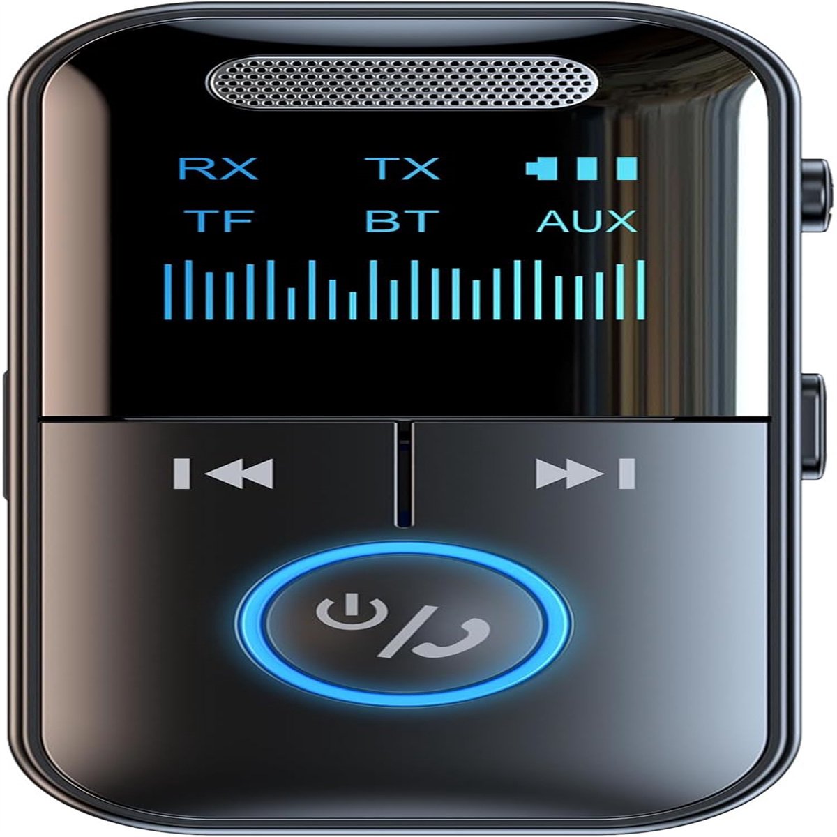 carmdering - Draadloze Bluetooth Ontvanger - Bluetooth Zender Adapter - 2-in-1 Audio Adapter - Realtime HD Display Monitoring - 10 Meter Bereik Transmissie - Duurzame ABS Behuizing - Veelzijdige TF Kaart Ondersteuning - 1 Stuk