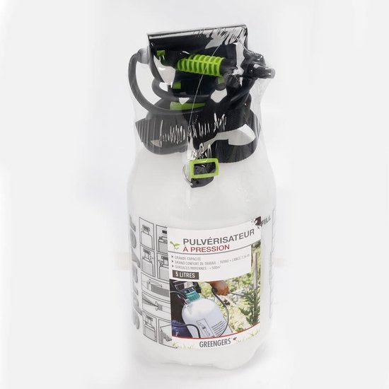 Druksproeier - Tuinsproeier Sproeiflacon - Planten Besproeien - Continue Druk - 5 Liter - Wit — afbeelding 2