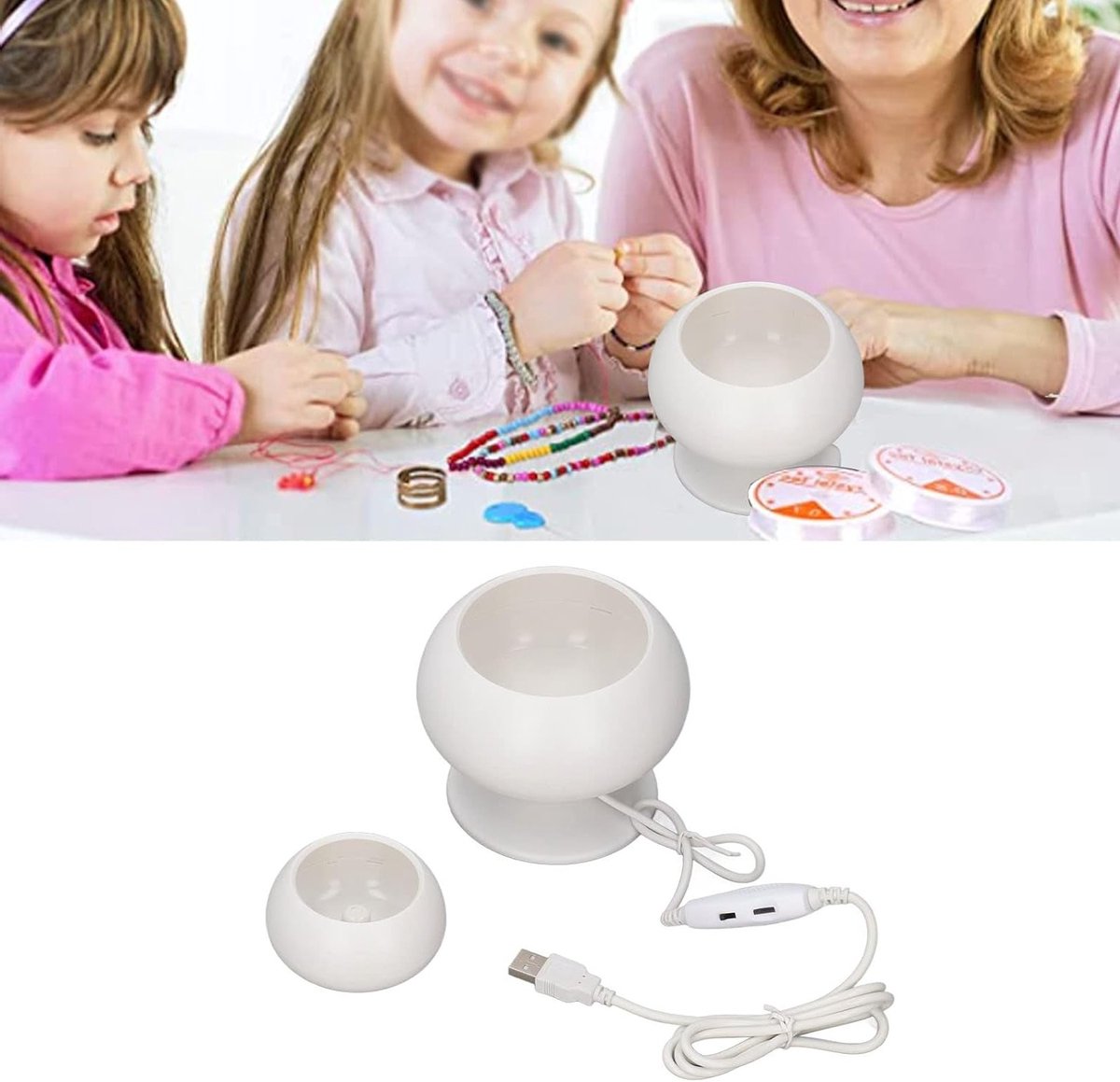 Verstelbare Speed Bead Spinner voor het Maken van Sieraden, Met 3 Naalden voor Kralen, Perfect voor DIY Creaties en Kralenprojecten