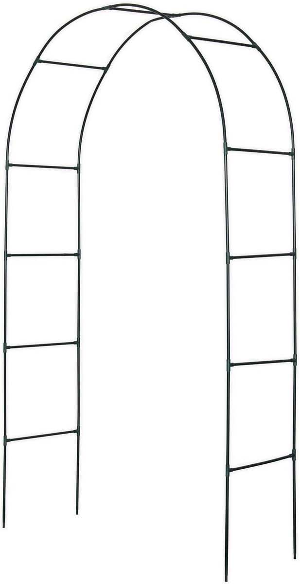 Rozenboog Tuinpoort - Poortboog Trellis - Planten Klimhulp - Gepoedercoat Staal - 240 cm -