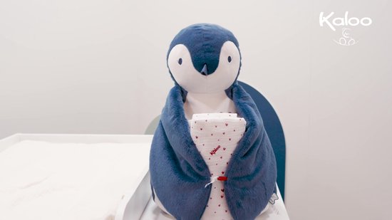 Kaloo Complices - Penguin Blauw avec enregistreur et bruit blanc