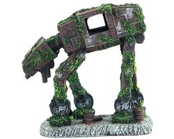 Aquarium decoraties - Imperiale Walker Roboter Transport Decoratie - Roboter Grot Ornament voor Aquarium - Robot Decoratie voor Aquarium