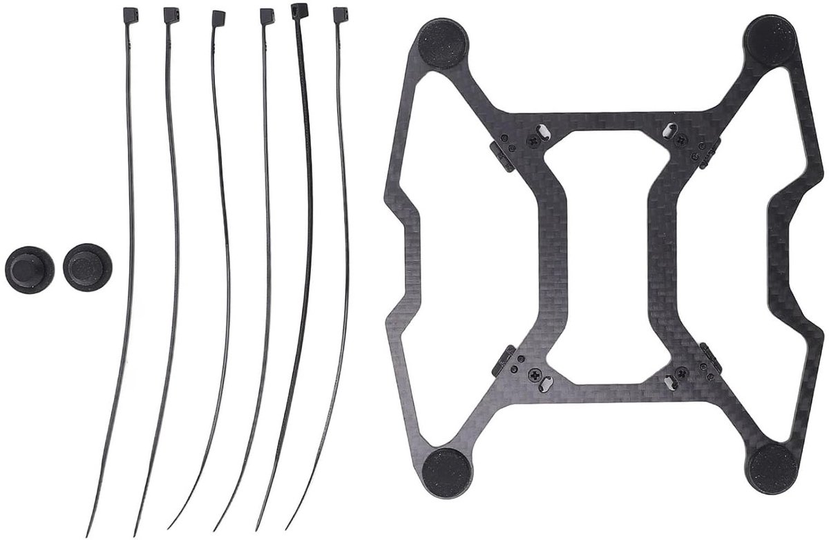 Duurzaam Carbon Fiber Chassis voor Drone met Beschermende Landing Pad en Schokabsorberende Beveiliging