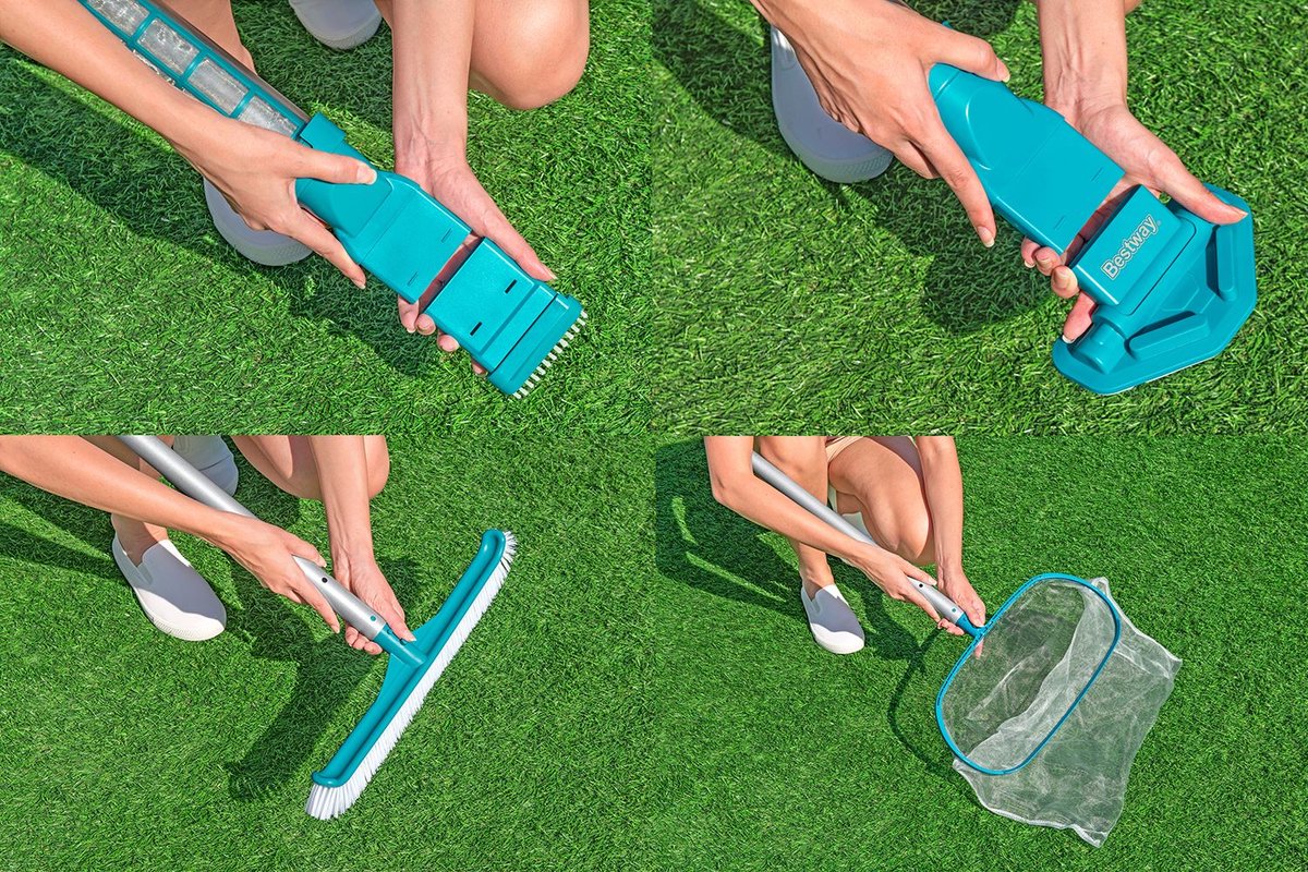 Bestway AquaSurge kit d'entretien avec aspirateur et skimmer