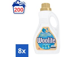 Woolite vloeibaar wasmiddel alle textiel - 200 wasbeurten - 8 x 1.5L (25 wasbeurten)
