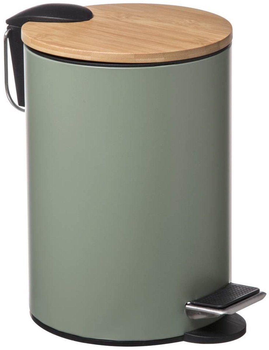 5five Pedalafvalemmer - Khaki Groen, 3 stuks